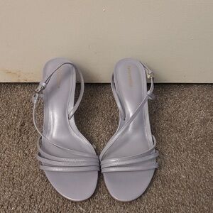 Reformation Light Purple Strappy Heels